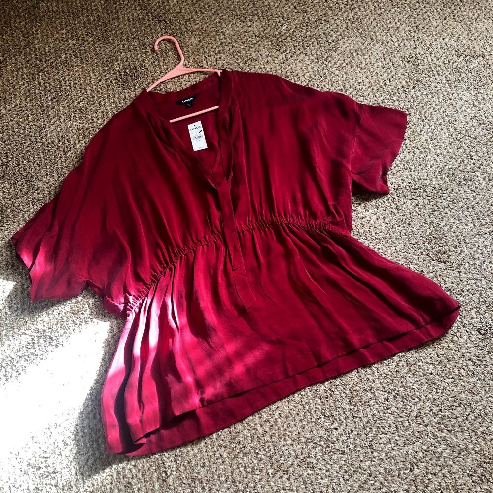 Express New with Tags Red XL Top